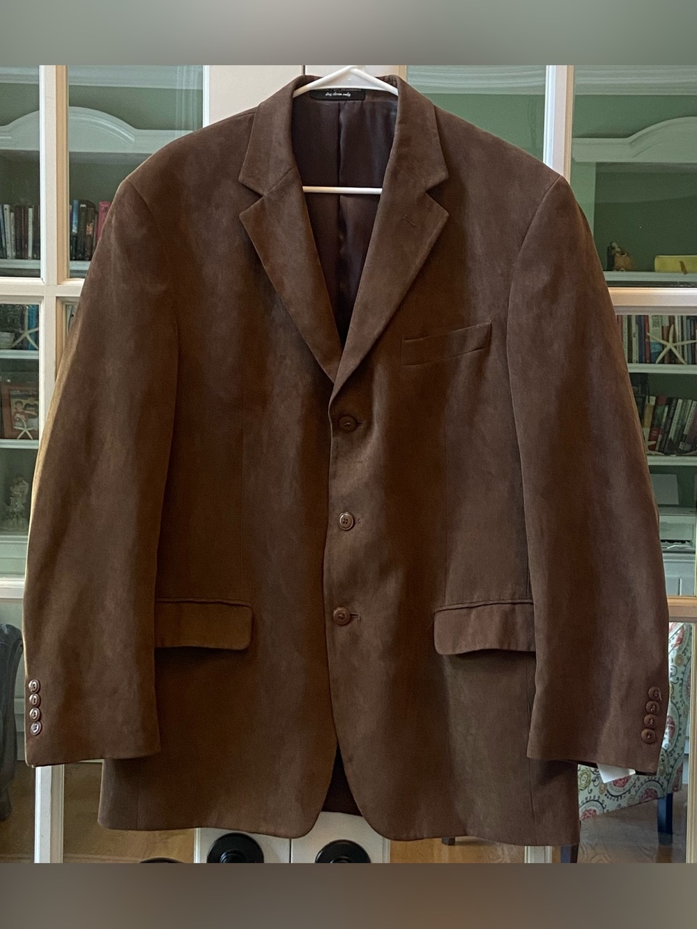 Andrew Fezza Brown Three-Button Sport Coat Size 48R